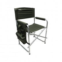 Кресло складное 585x450x825 мм, с карманом на подлокотнике, Следопыт, алюминий