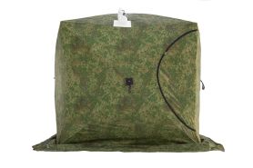 Палатка зимняя КУБ 3 Дубль (трехслойная, дышащая, камуфляж, москитная сетка)