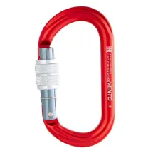 Карабин Овал с муфтой красный, Венто