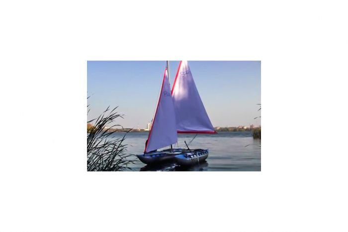 Надувной Катамаран Валдай-6 с парусным вооружением