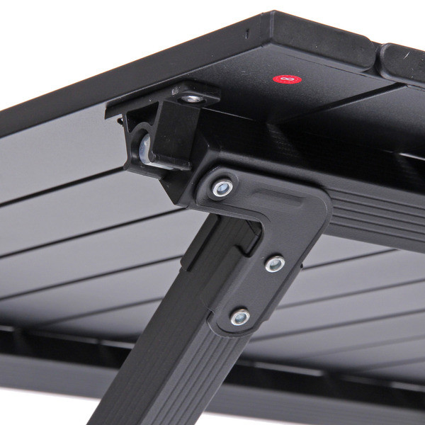 Стол кемпинговый складной, 114*59*43 см, цвет: чёрный, каркас алюминий