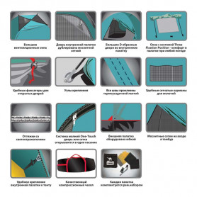 Палатка Brest 6 v2, зеленый цвет, Tramp