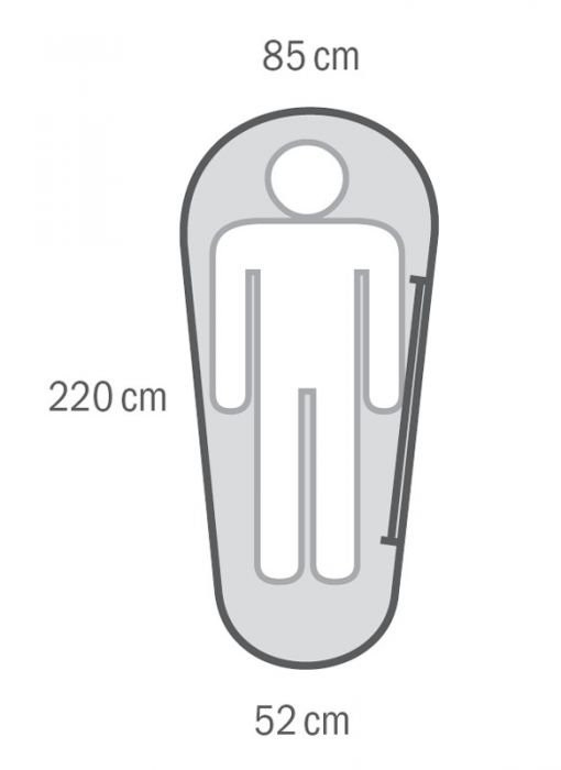 Спальный мешок MANTILLA -5C, 220х85, левый