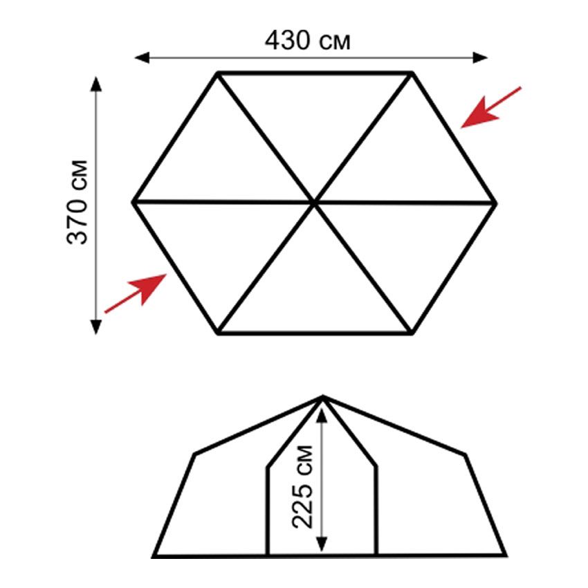 Палатка-шатер Mosquito green, Tramp
