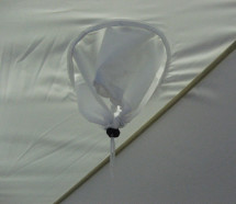 Палатка КУБ 4 (однослойная), 2,1x2,1 м, PU 1000, бело-синий