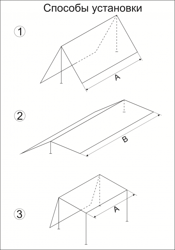 Тент Век 3x3 Армейский усиленный